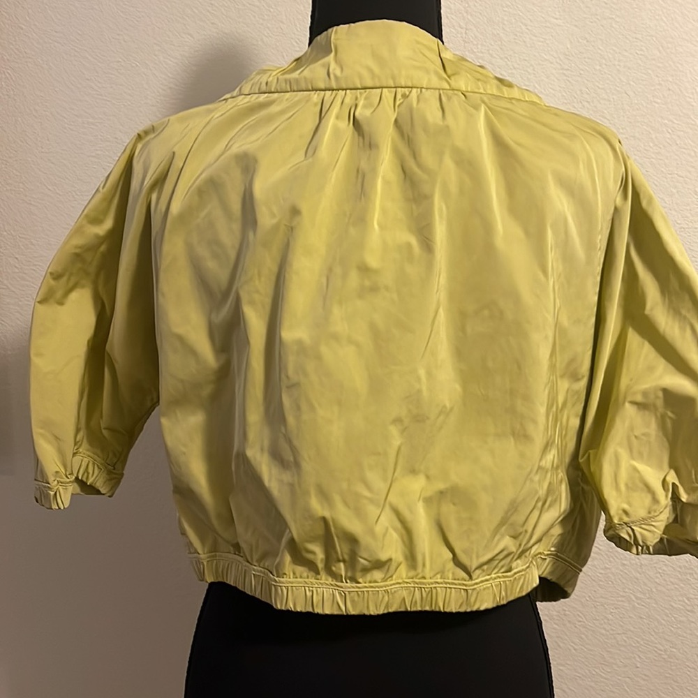 Lida Baday Chartreuse Green Cropped Jacket - Picture 7 of 9